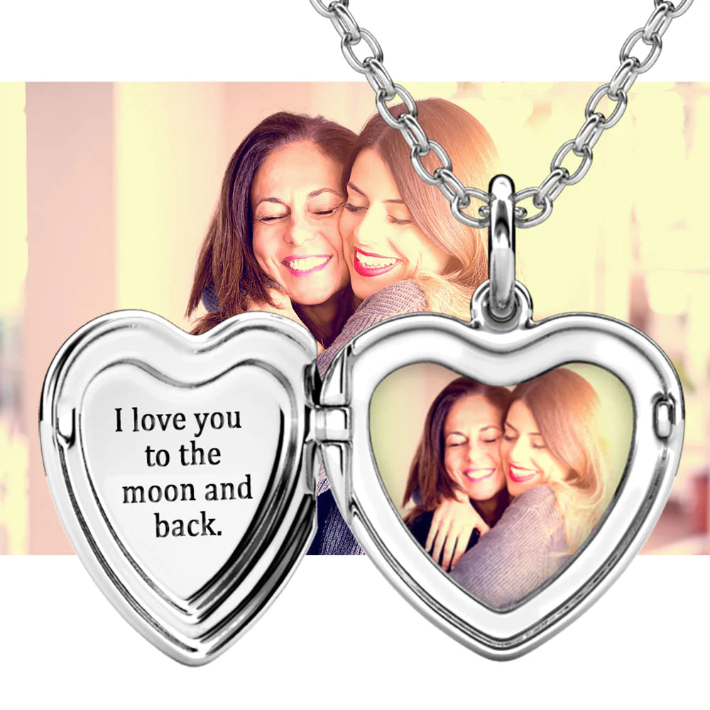 Sterling Silver Locket Bracelet | Heart Locket | Love Is Project - Personalized Picture