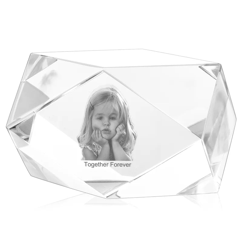 Personalised 3D Crystal Photo - 3D Glass Pictures Crystal - Photo Gift for Christmas, Valentine's Day, Anniversary, Birthday, Mother's Day