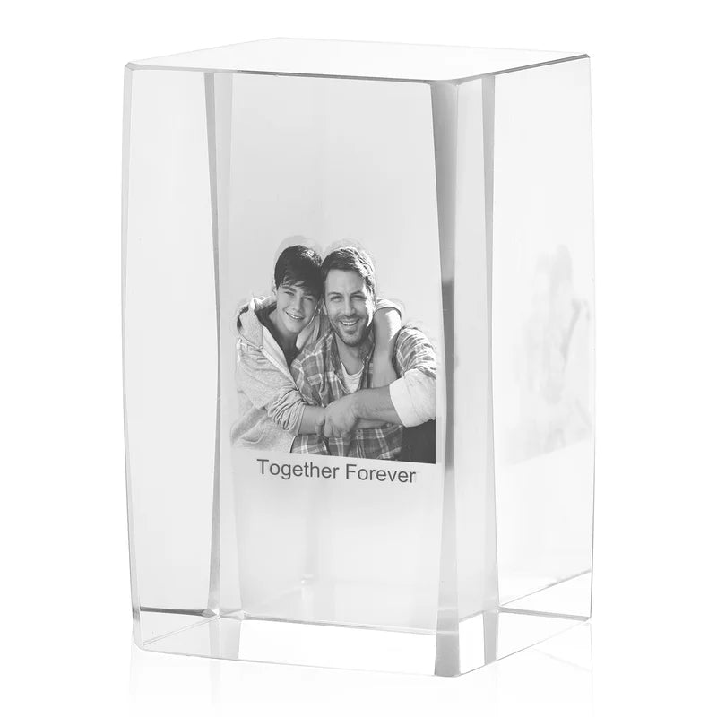 3D Crystal Photo - 3D Glass Pictures Crystal - Gift for Christmas, Valentine's, Anniversary, Birthday, Mother's Day