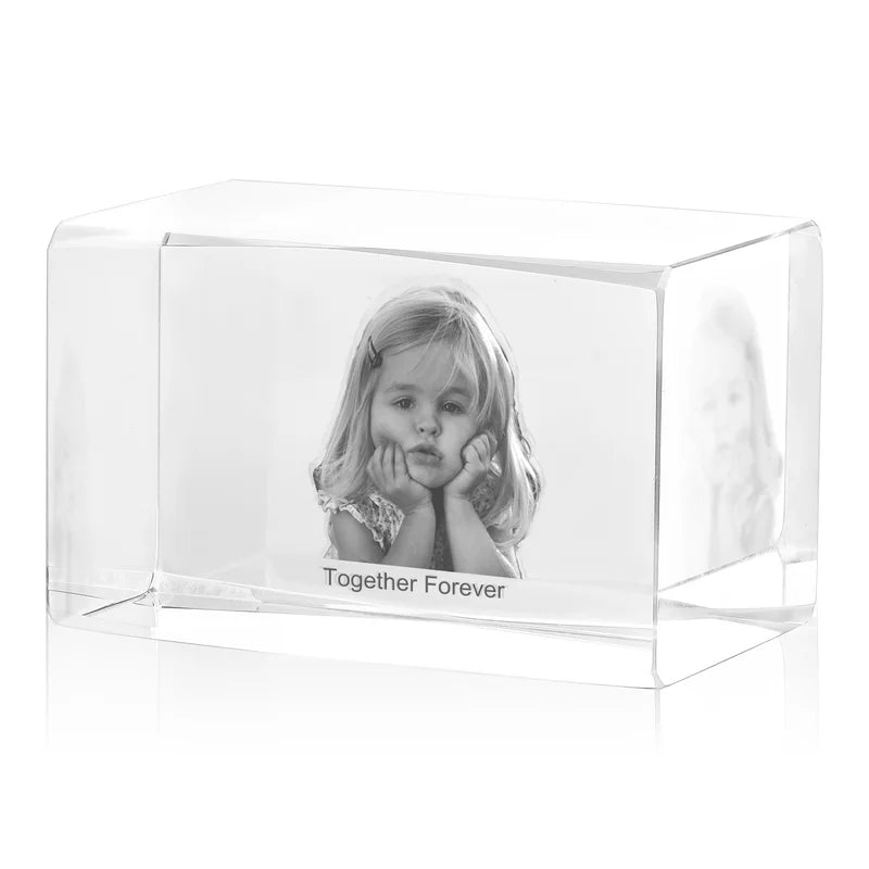 3D Crystal Photo - 3D Glass Pictures Crystal - Gift for Christmas, Valentine's, Anniversary, Birthday, Mother's Day