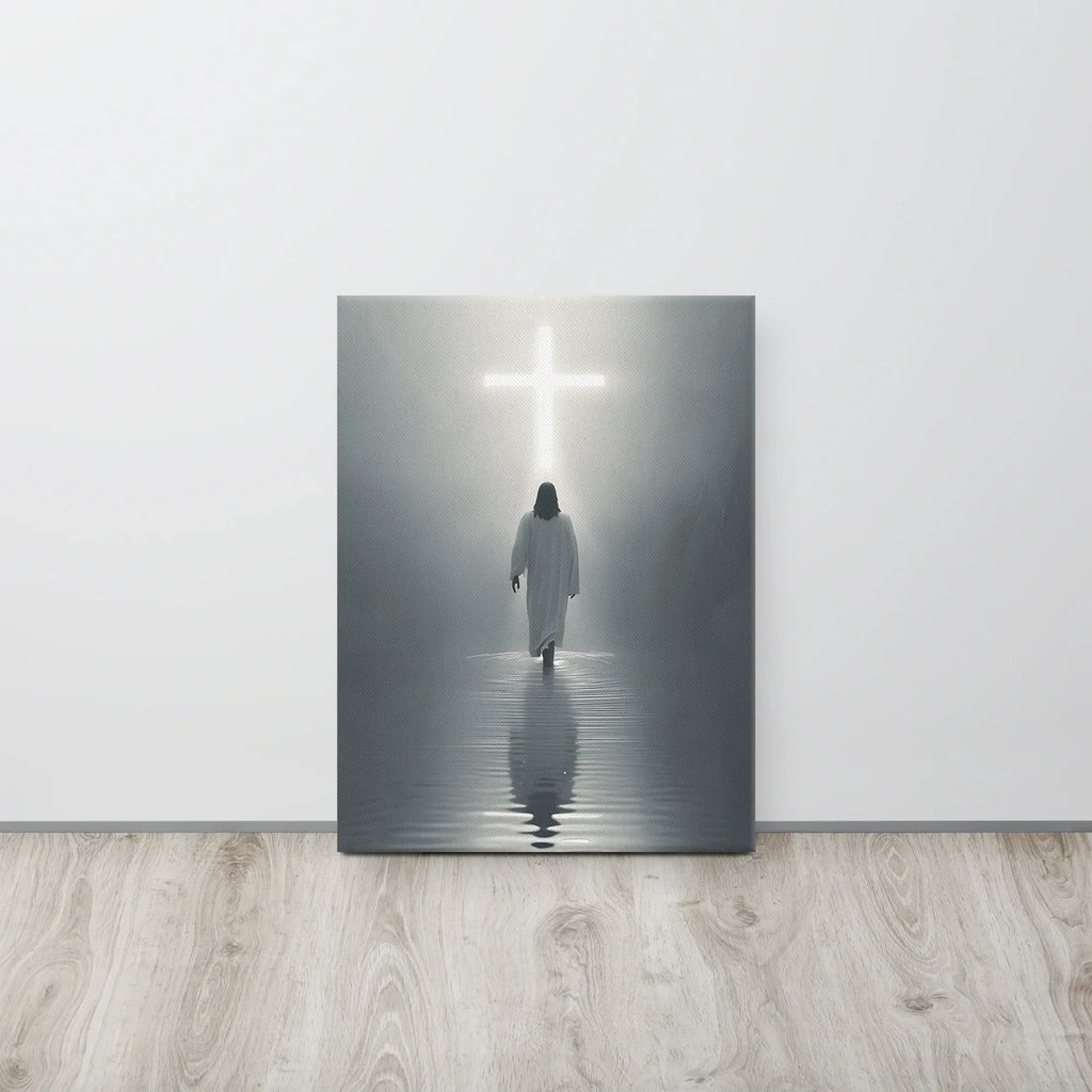 Inspirational Christian Art - Faith-Based Home Decor with Cross - Jesus Portrait Prints - Inspirational Christian Decor - Jesus Portrait Prints - Inspirational Christian Decor