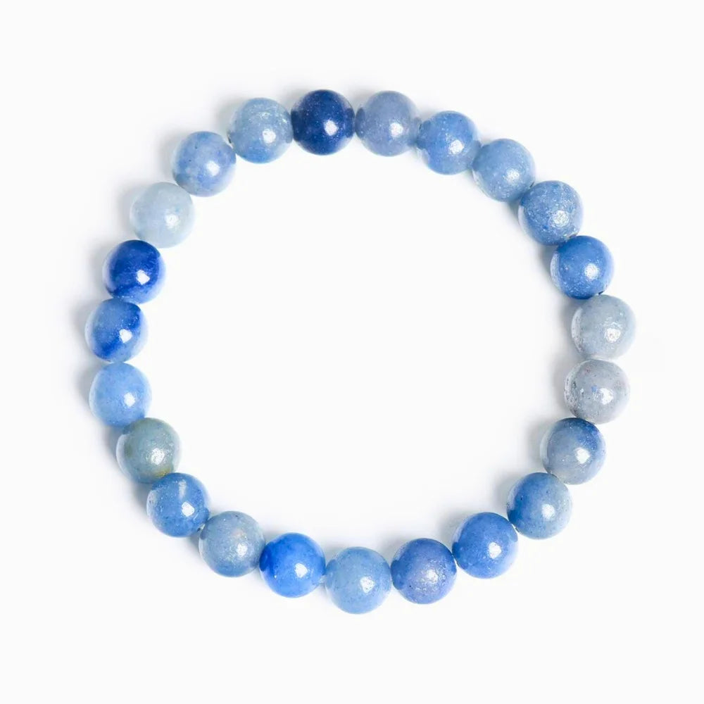 Blue Aventurine Healing Crystal Bracelet 8mm - Strength & Balance