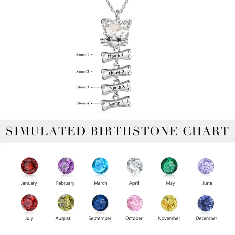 Women's Sterling Silver 24” Daughters Birthstone Charm Necklace September &  Aug. | eBay