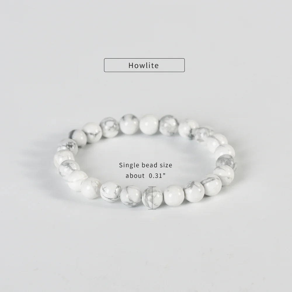 Howlite Healing Crystal Bracelet 8mm