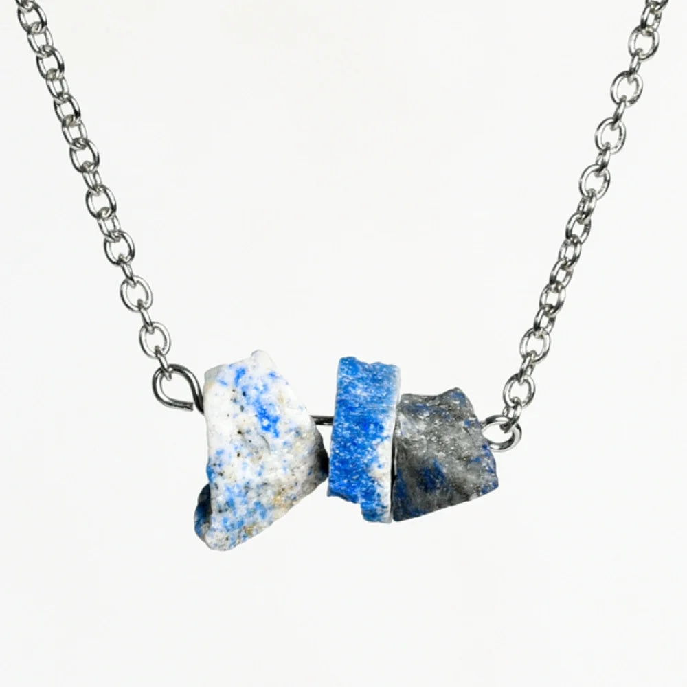 Lapis Lazuli Raw Crystal Necklace
