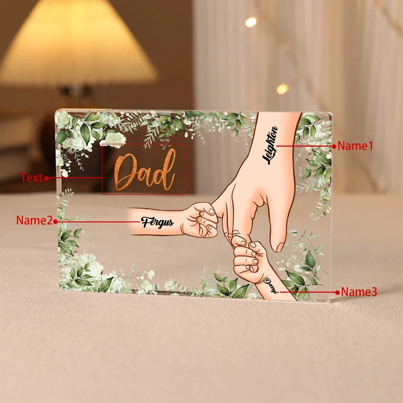 Personalised Gift for Mum & Dad, Mother's Day & Father's Day Gifts from Daughter or Son, Christmas Gifts, Birthday Gifts, Anniversary Gifts for Her and Him, Bedroom, Living Room, Bedside Acrylic Decoration