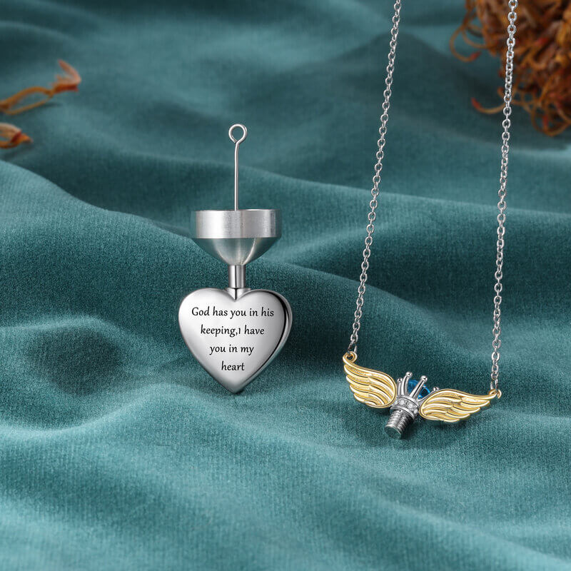 Ocean Wave Cremation Ashes Necklace – Ashley Lozano Jewelry