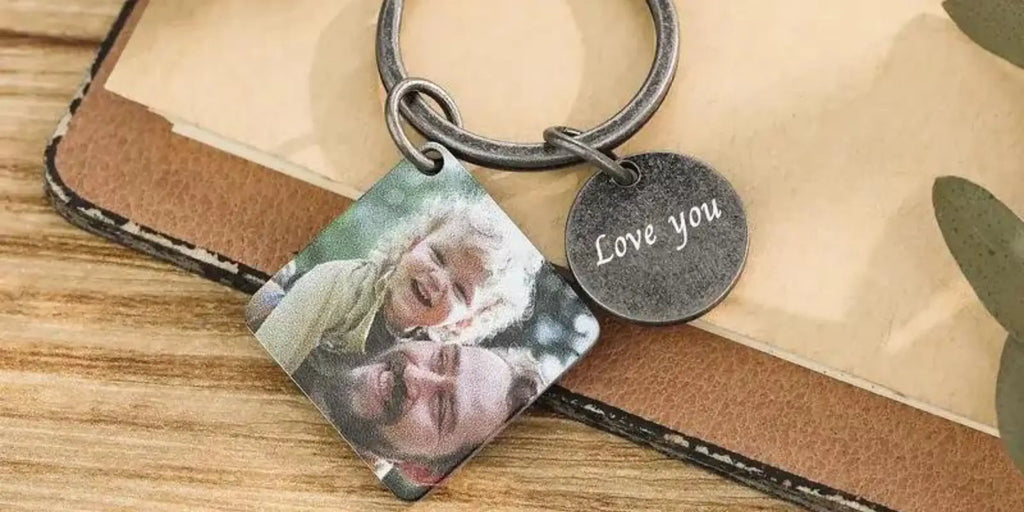 Personalised Keyrings - Photo Keyrings - Engraved Keyrings - IfShe UK