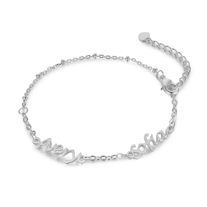 Personalised Sterling Silver bracelet – Ivy & Gold Bracelets