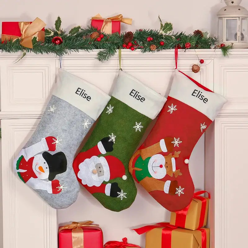 Personalised Christmas Stockings | Name Stockings Decoration – IfShe UK