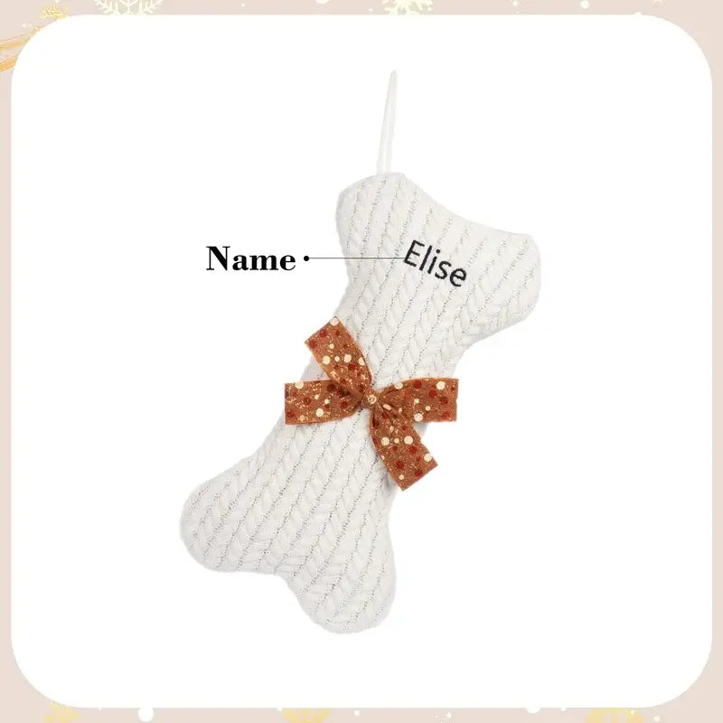 Personalised Xmas Three Colour Name Stockings