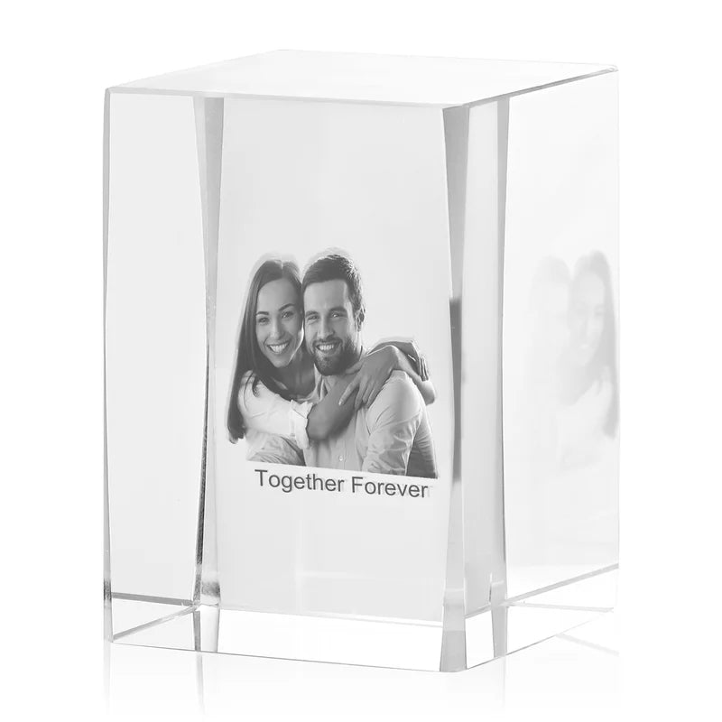 Personalised 3D Crystal Photo Gift - 3D Glass Pictures Crystal - Photo Gift for Christmas, Valentine's Day, Anniversary, Birthday, Mother's Day