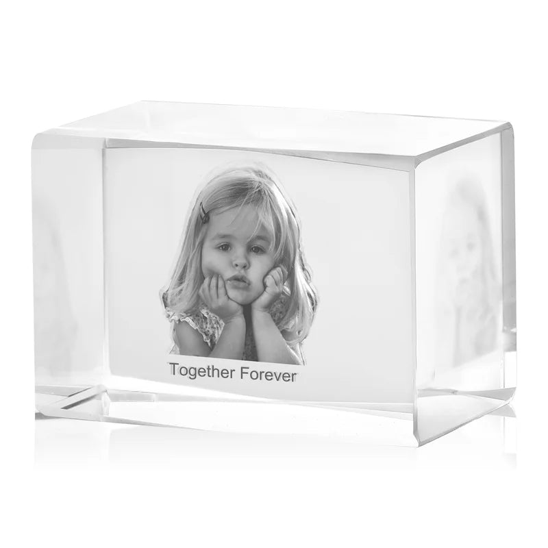 Personalised 3D Crystal Photo Gift - 3D Glass Pictures Crystal - Photo Gift for Christmas, Valentine's Day, Anniversary, Birthday, Mother's Day