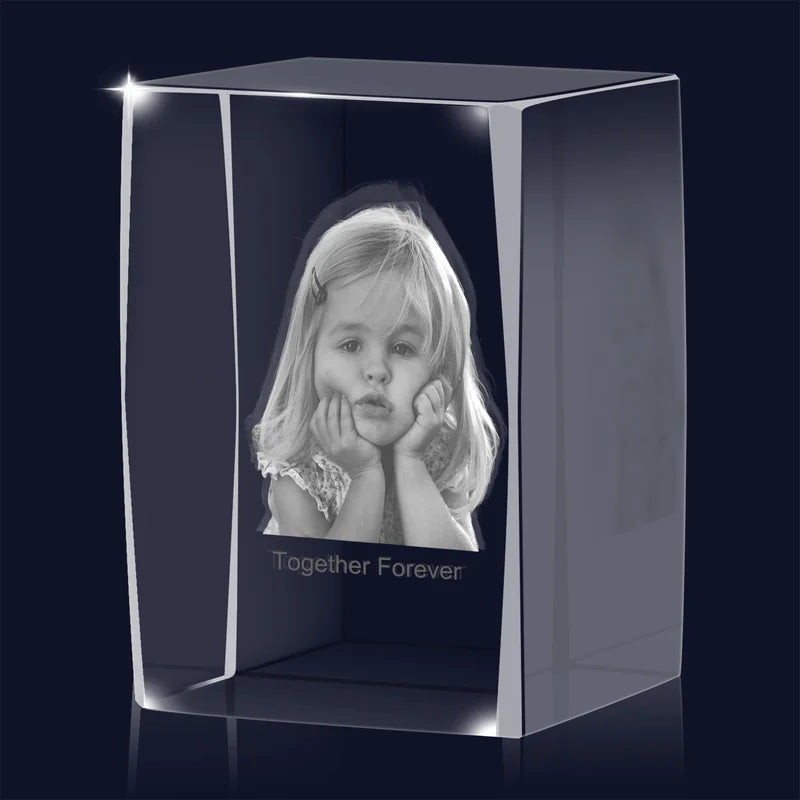 Personalised 3D Crystal Photo Gift - 3D Glass Pictures Crystal - Photo Gift for Christmas, Valentine's Day, Anniversary, Birthday, Mother's Day