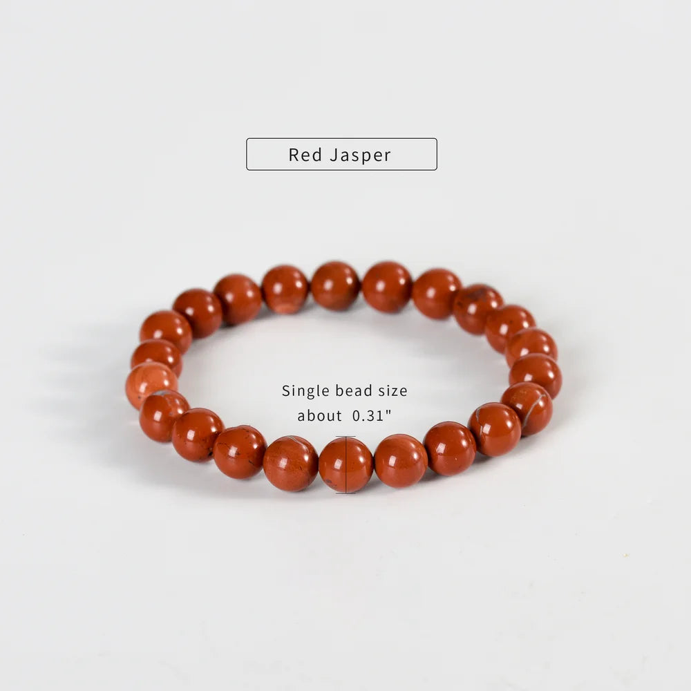 Red Jasper Healing Crystal Bracelet 8mm