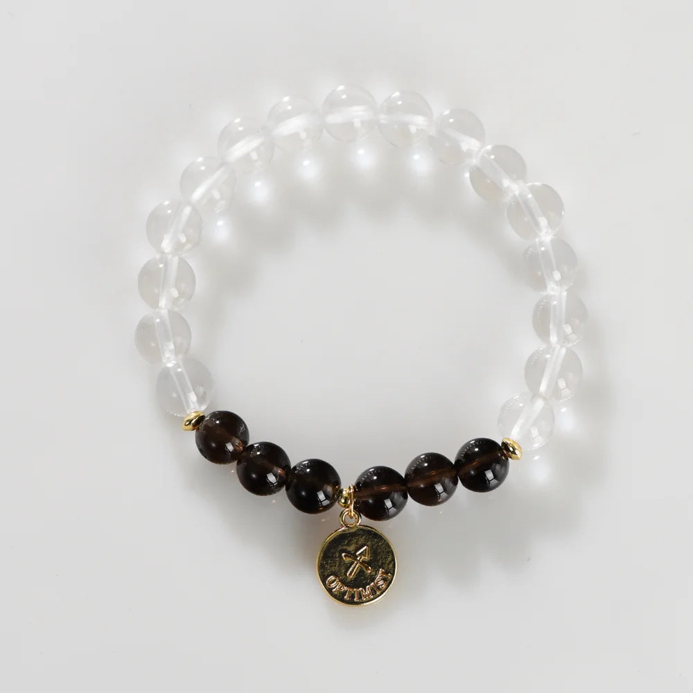 Zodiac Birthstone Bracelet - Healing Crystal Bracelet with Zodiac Charm