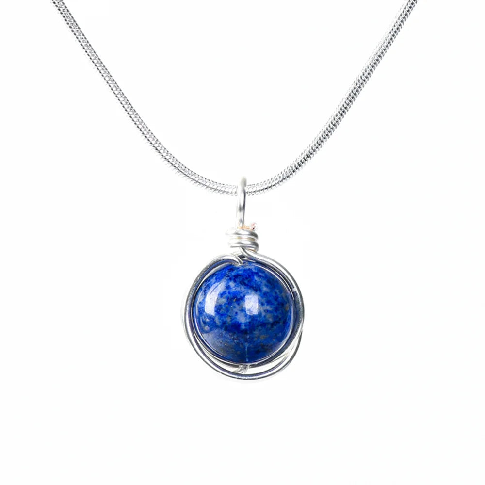 Zodiac Birthstone Healing Crystal Necklace