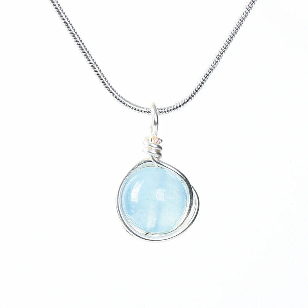 Zodiac Birthstone Healing Crystal Necklace