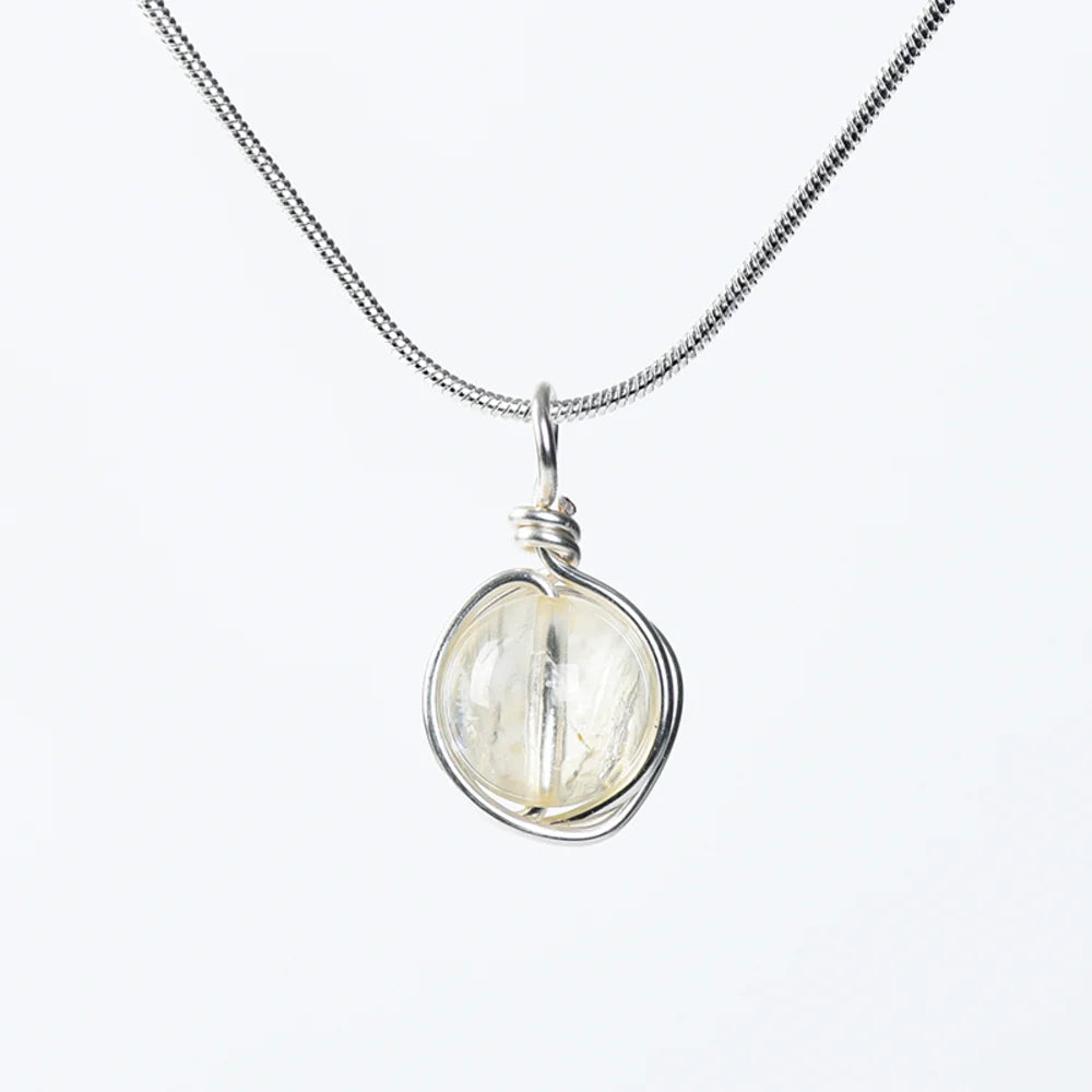 Zodiac Birthstone Healing Crystal Necklace