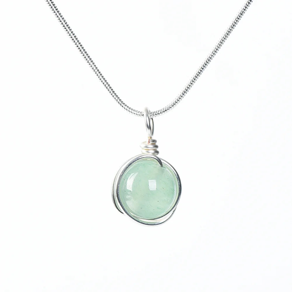 Zodiac Birthstone Healing Crystal Necklace