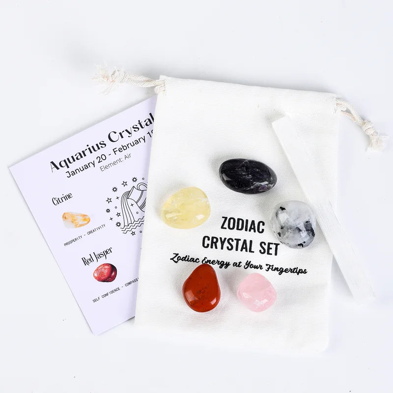 Zodiac Crystals Set - Zodiac Birthstones Set - Zodiac Energy & Healing