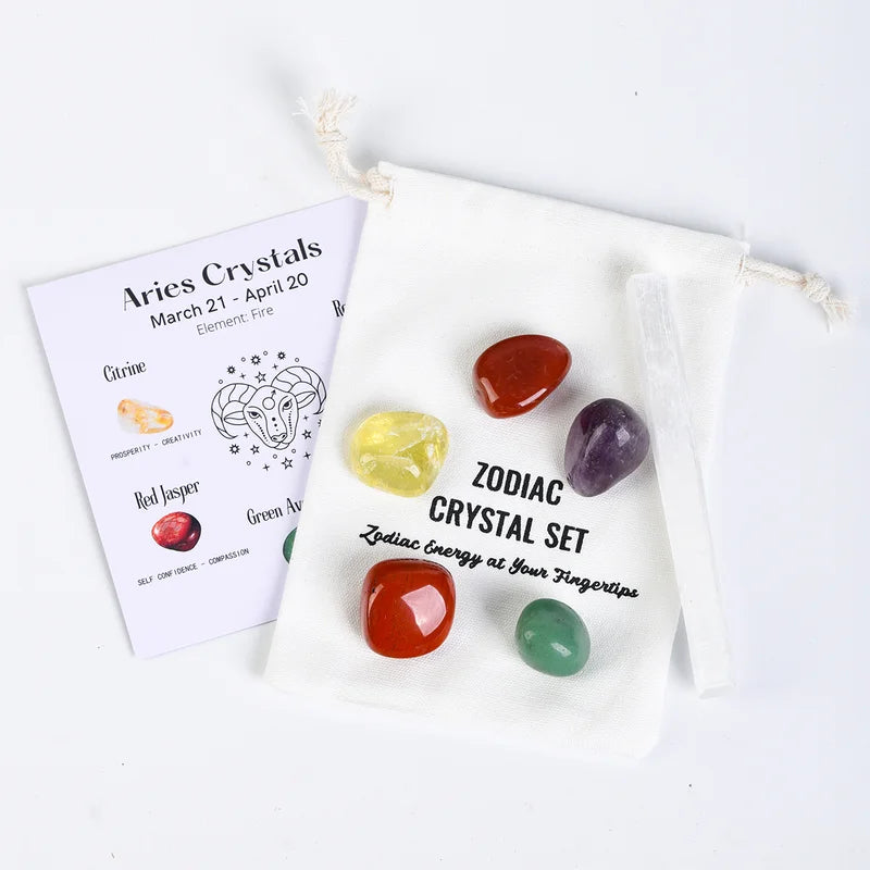 Zodiac Crystals Set - Zodiac Birthstones Set - Zodiac Energy & Healing