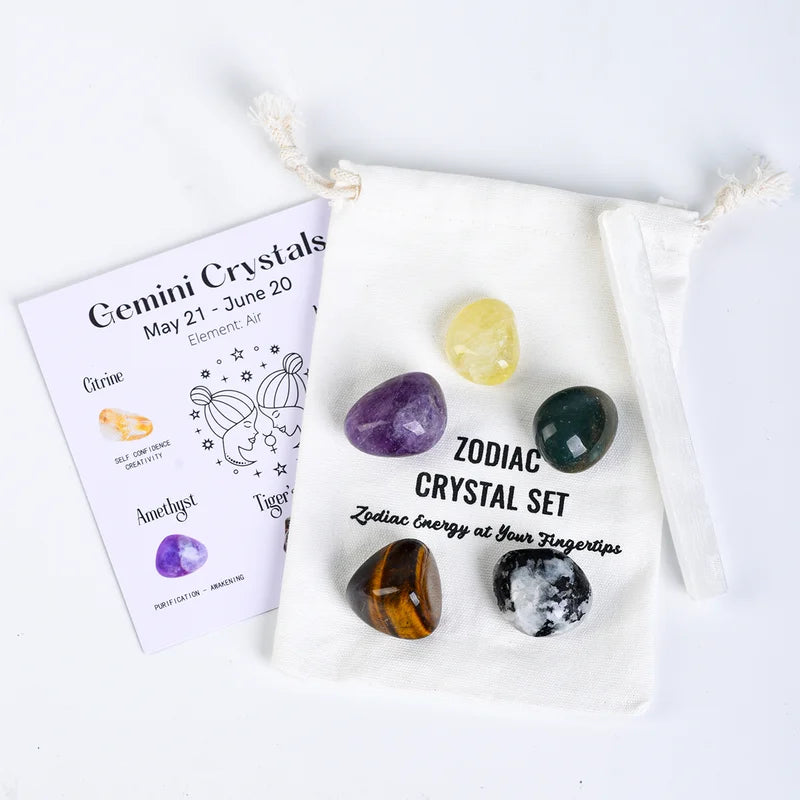 Zodiac Crystals Set - Zodiac Birthstones Set - Zodiac Energy & Healing