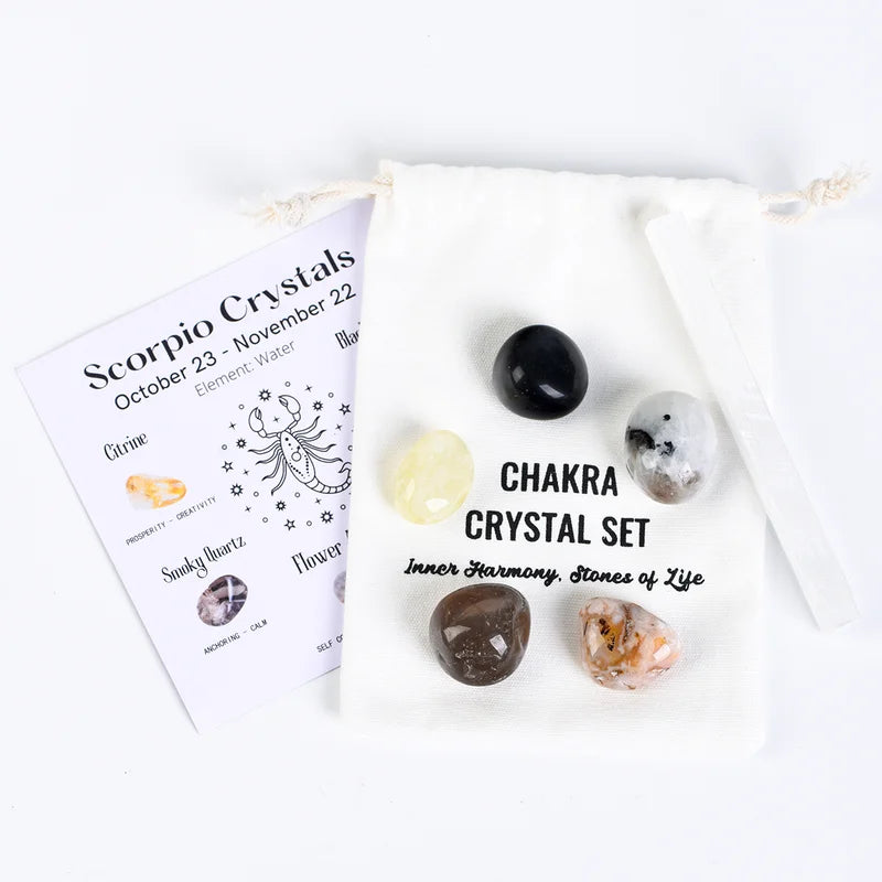 Zodiac Crystals Set - Zodiac Birthstones Set - Zodiac Energy & Healing