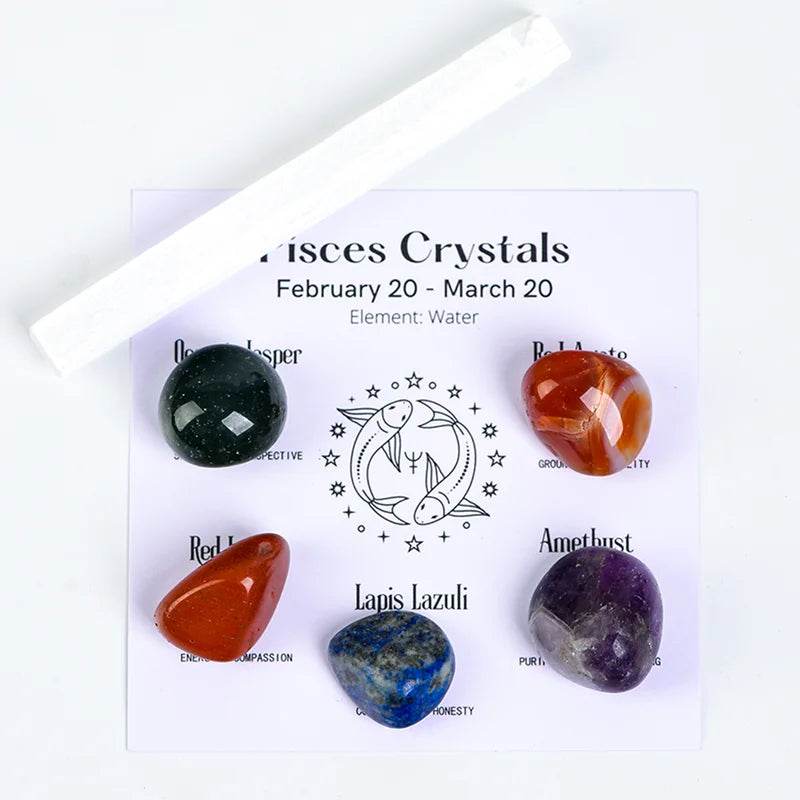 Zodiac Crystals Set - Zodiac Birthstones Set - Zodiac Energy & Healing