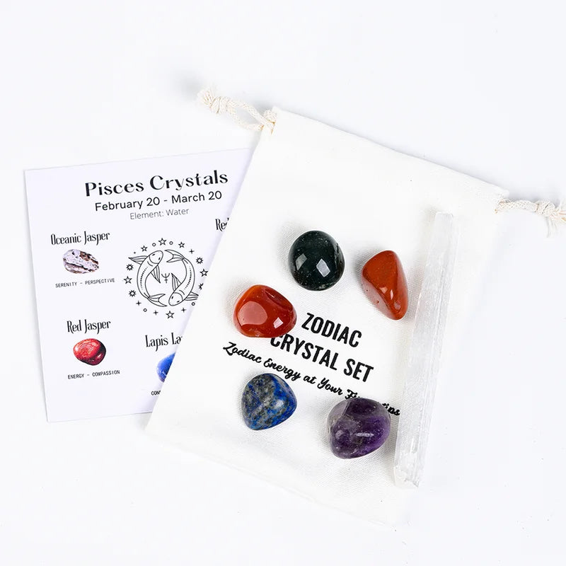 Zodiac Crystals Set - Zodiac Birthstones Set - Zodiac Energy & Healing