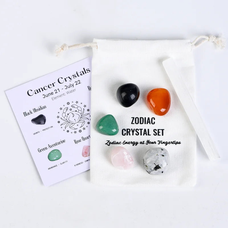 Zodiac Crystals Set - Zodiac Birthstones Set - Zodiac Energy & Healing