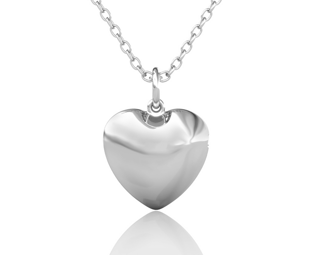 Personalised Photo Heart Locket Necklace with Picture Inside Sterling Silver